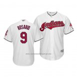 Camiseta Beisbol Hombre Cleveland Indians Eddie Rosario Cool Base Primera Blanco