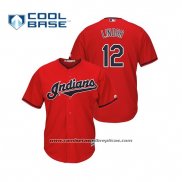 Camiseta Beisbol Hombre Cleveland Indians Francisco Lindor Cool Base Alterno 2019 Rojo