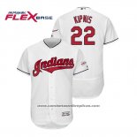 Camiseta Beisbol Hombre Cleveland Indians Jason Kipnis 2019 All Star Patch Flex Base Blanco