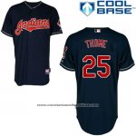 Camiseta Beisbol Hombre Cleveland Indians Jim Thome 25 Negro Cool Base