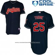 Camiseta Beisbol Hombre Cleveland Indians Jim Thome 25 Negro Cool Base