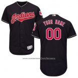 Camiseta Beisbol Hombre Cleveland Indians Personalizada Negro