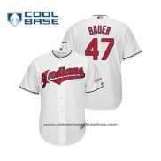 Camiseta Beisbol Hombre Cleveland Indians Trevor Bauer 2019 All Star Patch Cool Base Blanco