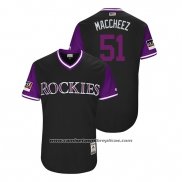 Camiseta Beisbol Hombre Colorado Rockies Jake Mcgee 2018 LLWS Players Weekend Maccheez Negro