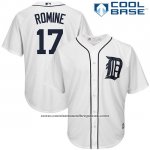 Camiseta Beisbol Hombre Detroit Tigers Andrew Romine Blanco Cool Base