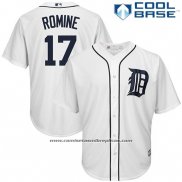 Camiseta Beisbol Hombre Detroit Tigers Andrew Romine Blanco Cool Base