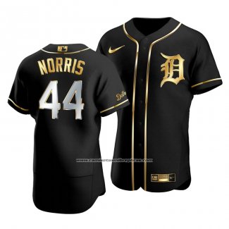 Camiseta Beisbol Hombre Detroit Tigers Daniel Norris Golden Edition Autentico Negro