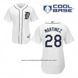 Camiseta Beisbol Hombre Detroit Tigers J.d. Martinez 28 Blanco Primera Cool Base