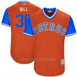 Camiseta Beisbol Hombre Houston Astros 2017 Little League World Series Will Harris Naranja