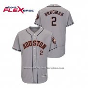 Camiseta Beisbol Hombre Houston Astros Alex Bregman Flex Base Gris