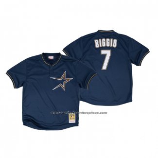 Camiseta Beisbol Hombre Houston Astros Craig Biggio Autentico 1997 Bp Mesh Azul