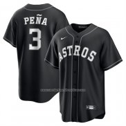 Camiseta Beisbol Hombre Houston Astros Jeremy Pena Lights Out Replica Negro