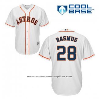 Camiseta Beisbol Hombre Houston Astros Jon Singleton 28 Blanco Primera Cool Base