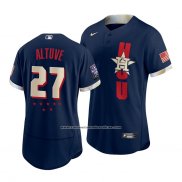 Camiseta Beisbol Hombre Houston Astros Jose Altuve 2021 All Star Autentico Azul