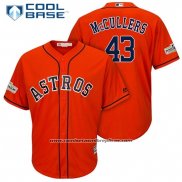 Camiseta Beisbol Hombre Houston Astros Lance Mccullers Naranja Cool Base