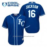 Camiseta Beisbol Hombre Kansas City Royals Bo Jackson 16 Azul Alterno Cool Base