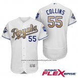 Camiseta Beisbol Hombre Kansas City Royals Campeones 55 Tim Collins Flex Base Oro