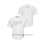 Camiseta Beisbol Hombre Kansas City Royals Kevin Mccarthy 2019 Players Weekend Mac Replica Blanco