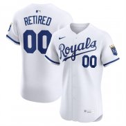 Camiseta Beisbol Hombre Kansas City Royals Retired Roster Elite Replica Blanco