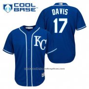 Camiseta Beisbol Hombre Kansas City Royals Wade Davis 17 Azul Alterno Cool Base