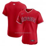 Camiseta Beisbol Hombre Los Angeles Angels Alterno Vapor Premier Elite Patch Rojo