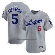 Camiseta Beisbol Hombre Los Angeles Dodgers Freddie Freeman Segunda Limited Gris