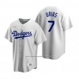 Camiseta Beisbol Hombre Los Angeles Dodgers Julio Urias Cooperstown Collection Primera Blanco