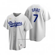 Camiseta Beisbol Hombre Los Angeles Dodgers Julio Urias Cooperstown Collection Primera Blanco