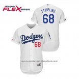 Camiseta Beisbol Hombre Los Angeles Dodgers Ross Stripling Flex Base Blanco