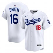 Camiseta Beisbol Hombre Los Angeles Dodgers Will Smith Alterno Limited Blanco