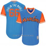 Camiseta Beisbol Hombre Miami Marlins 2017 Little League World Series Jarlin Garcia Azul