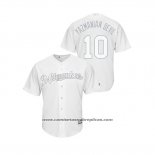 Camiseta Beisbol Hombre Milwaukee Brewers Yasmani Grandal 2019 Players Weekend Replica Blanco