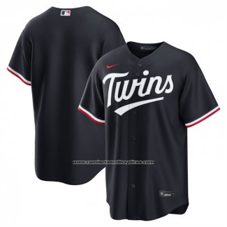 Camiseta Beisbol Hombre Minnesota Twins Alterno Replica Azul1
