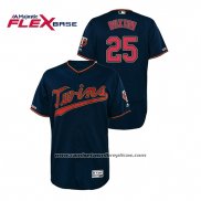 Camiseta Beisbol Hombre Minnesota Twins Byron Buxton 150th Aniversario Patch Autentico Flex Base Azul