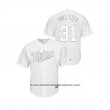 Camiseta Beisbol Hombre Minnesota Twins Devin Smeltzer 2019 Players Weekend Replica Blanco