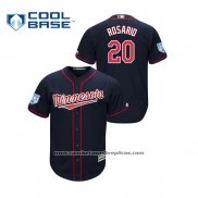 Camiseta Beisbol Hombre Minnesota Twins Eddie Rosario 2019 Entrenamiento de Primavera Cool Base Azul