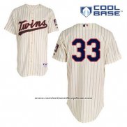 Camiseta Beisbol Hombre Minnesota Twins Justin Morneau 33 Crema Alterno Cool Base