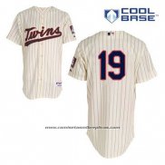 Camiseta Beisbol Hombre Minnesota Twins Kennys Vargas 19 Crema Alterno Cool Base