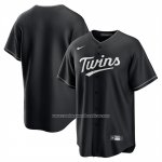 Camiseta Beisbol Hombre Minnesota Twins Lights Out Replica Negro