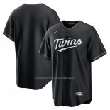 Camiseta Beisbol Hombre Minnesota Twins Lights Out Replica Negro