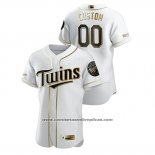 Camiseta Beisbol Hombre Minnesota Twins Personalizada Golden Edition Autentico Blanco