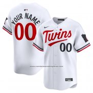 Camiseta Beisbol Hombre Minnesota Twins Primera Limited Personalizada Blanco