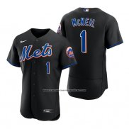 Camiseta Beisbol Hombre New York Mets Jeff Mcneil Autentico Alterno Negro