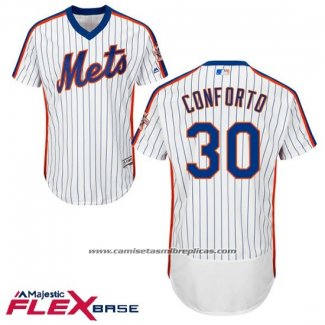 Camiseta Beisbol Hombre New York Mets Michael Conforto Flex Base Blanco