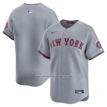 Camiseta Beisbol Hombre New York Mets Segunda Limited Gris1