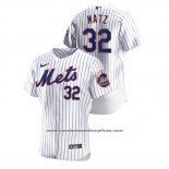 Camiseta Beisbol Hombre New York Mets Steven Matz Autentico Blanco