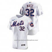 Camiseta Beisbol Hombre New York Mets Steven Matz Autentico Blanco