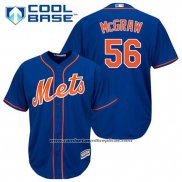 Camiseta Beisbol Hombre New York Mets Tug Mcgraw 56 Azul Alterno Primera Cool Base