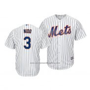 Camiseta Beisbol Hombre New York Mets White Tomas Nido Cool Base Cool Base