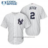 Camiseta Beisbol Hombre New York Yankees 2017 Estrellas y Rayas Derek Jeter Blanco Cool Base